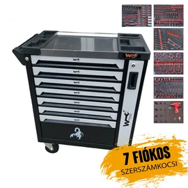 Würzburg szerszámkocsi 7 fiókkal