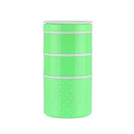 Victor 3 részes rozsdamentes mini ételhordó zöld V-1033-Z