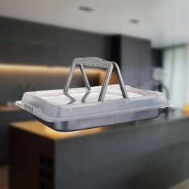 Műanyag fedővel ellátott tepsi 42x29x4 cm Culinaria 19YLK502-B