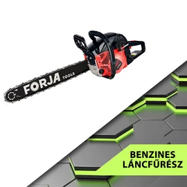 Forja benzines láncfűrész, 58cc 5,5 lóerő 2x18" láncvezető - FCS6800A