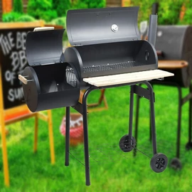 Faszén grill SMOKIE füstölővel 13048