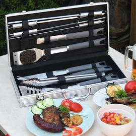 BBQ 11 részes készlet szürke 13106