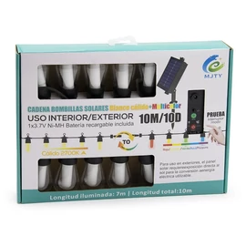 Napelemes 10m ledfüzér távirányítóval S14