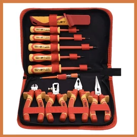 Black 11 részes szigetelt szerszám készlet 28719