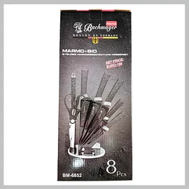 Bachmayer Késkészlet állvánnyal ollóval 8 részes BM- 6852