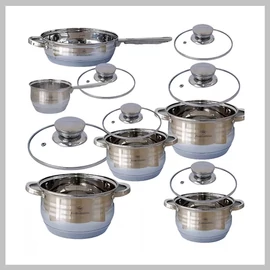 Berghome Line rozsdamentes 12 részes edényszett - BL-1340