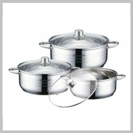 Berghome Line Rozsdamentes 6 részes lábas készlet, szett (BL-1332)