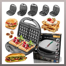 MULTIFUNKCIÓS GRILL 5IN1 Gofrisütő 1200W AD 3040