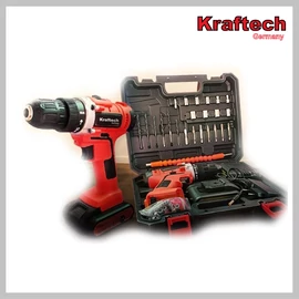 Kraftech 98 részes fúró-csavarozó 2 akkumulátorral KTCDD21LD