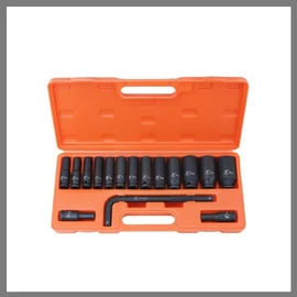 Haina HB-6821 Erősitett Fekete Dugókulcs készlet 1/2" 16-részes