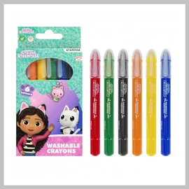 STARPAK GABBY&#039;S DOLLHOUSE mosható zsírkréták 6 színben 528998