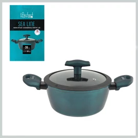 Perfect Home Sea Line tapadásmentes alumínium lábas üvegfedővel 20cm, 3,2L, indukciós 15107