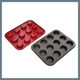 Perfect Home Metal Red Line Muffinsütő 12 db-os 19126