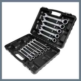 12 darabos racsnis gyűrűskulcs készlet 012323