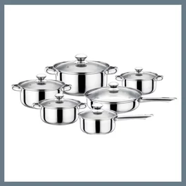 Stahlman rozsdamentes edény szett, 12 részes ST-401