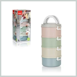 BANQUET AVANZA műanyag ételhordó, 2,8 L, 4 részes, vegyes színekben 55079911