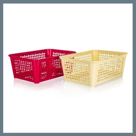 VETRO-PLUS tárolókosár 35,8 x 25,6 cm, vegyes színek 55071014