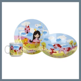 Kerámia gyermek étkészlet PRINCESS, 3 részes 60YDDS03J