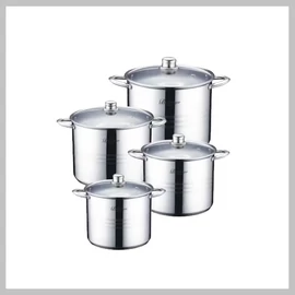 Bachmayer 8 részes nemesacél fazék készlet BM15171