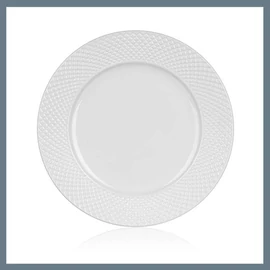 BANQUET DIAMOND LINE lapos kerámia tányér, 27 cm, fehér 60322121