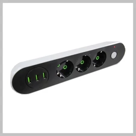 2 USB porttal ellátott hosszabbító-elosztó CX-E103