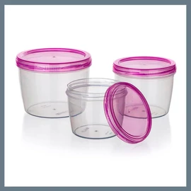 BANQUET ACASSA műanyag tárolódoboz szett 250 ml / 370 ml / 600 ml 55074501P