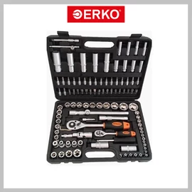 ER-KO Star 108 részes dugókulcs készlet  1/2&quot;  1/4&quot; EKT-2108