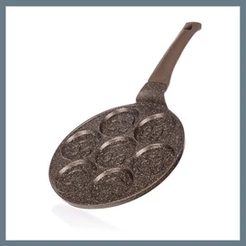 BANQUET Palacsintasütő 7 palacsintához, GRANITE BROWN Smile 26 cm 40049951-A