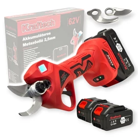 Kraftech Akkumulátoros Metszőolló 2db Akkumulátorral 48V KT-BSCS-6812ix