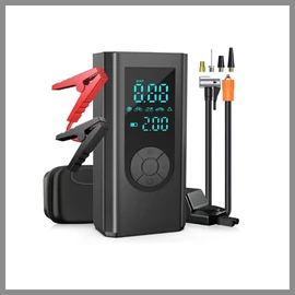 Jump Starter Power Pack Autógumi-Felfújóval, 5in1 Autóakkumulátor Töltő, JN-015D