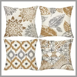 Barna Díszpárnahuzatok, 4db, 45cm*45cm 601099558999594