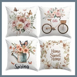 4db Tavaszi hangulatú párnahuzat 45x45cm 601100094769050