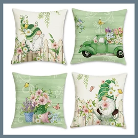 4db Tavaszi Virágos Párnahuzat 50x50cm 601100107807174-50