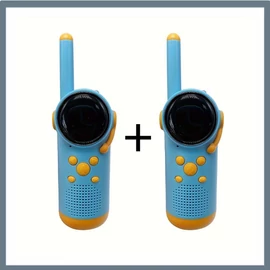 Gyerek walkie-talkie készlet – 2 darabos, kék-narancs színben UW48527