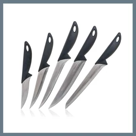BANQUET CULINARIA Késkészlet - 5db, fekete 25040505