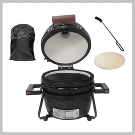 Kamado SE Premium Line Grillező 32cm fényes fekete - készlet 16703