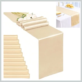 Szatén asztali futó szett – pezsgő 10 db 53715818a