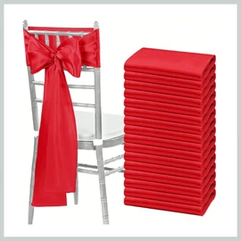 Székszoknya masni szett –  piros  szatén, 10 darabos csomag 56079285pi