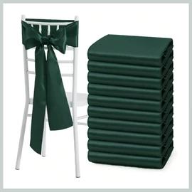 Székszoknya masni szett – méreg zöld szatén, 10 darabos csomag 56079285z