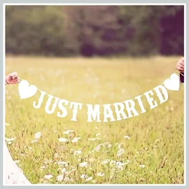 Just Married esküvői girland AP20446