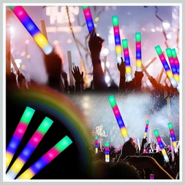 Világító hab pálca  készlet – 15 db színes LED fényrúd  BP646752