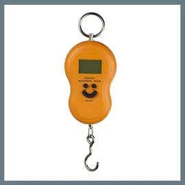 Elektronikus mérleg csomagok, zöldségek és halak mérésére, maximum 40 kg, horoggal CDT-603