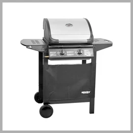 HECHT – 2 égős gázgrill, 7 kW, öntöttvas sütőfelülettel FIRE2