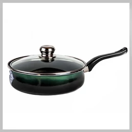 Platinum teflon nyeles szeletsütő + üvegfedő 20 cm 1,75 liter - zöld 5991554601117