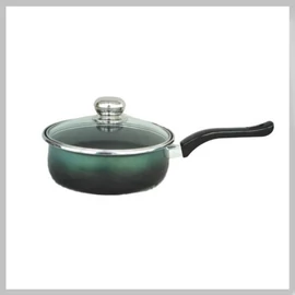 Platinum teflon nyeles szeletsütő + üvegfedő 24 cm 2,5 liter - zöld 5991554601315
