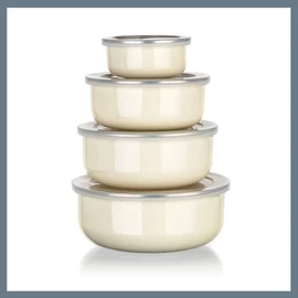 BANQUET AMANDE zománcozott tálkészlet, 8 db 13700941