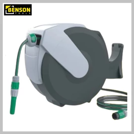 BENSON visszatekeredő locsoló tömlő-dob 15 m 015100