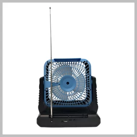 Napelemes ventilátor hangszóróval FP-339-S