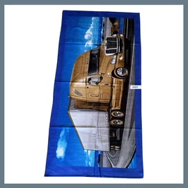 Strand törölköző 70 x 140 cm - Kamion mintás 1524