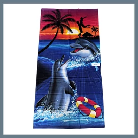 Strand törölköző 70 x 140 cm - Delfin mintás 1773